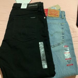 Calvin Klein and Levi Jeans